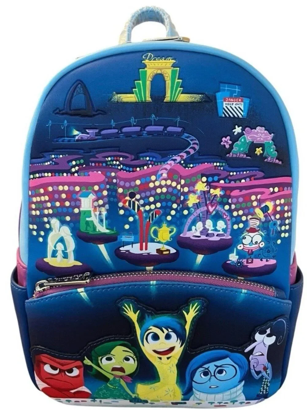 Loungefly Pixar Moments Inside Out Control Panel Glow In Dark Mini Backpack NWT